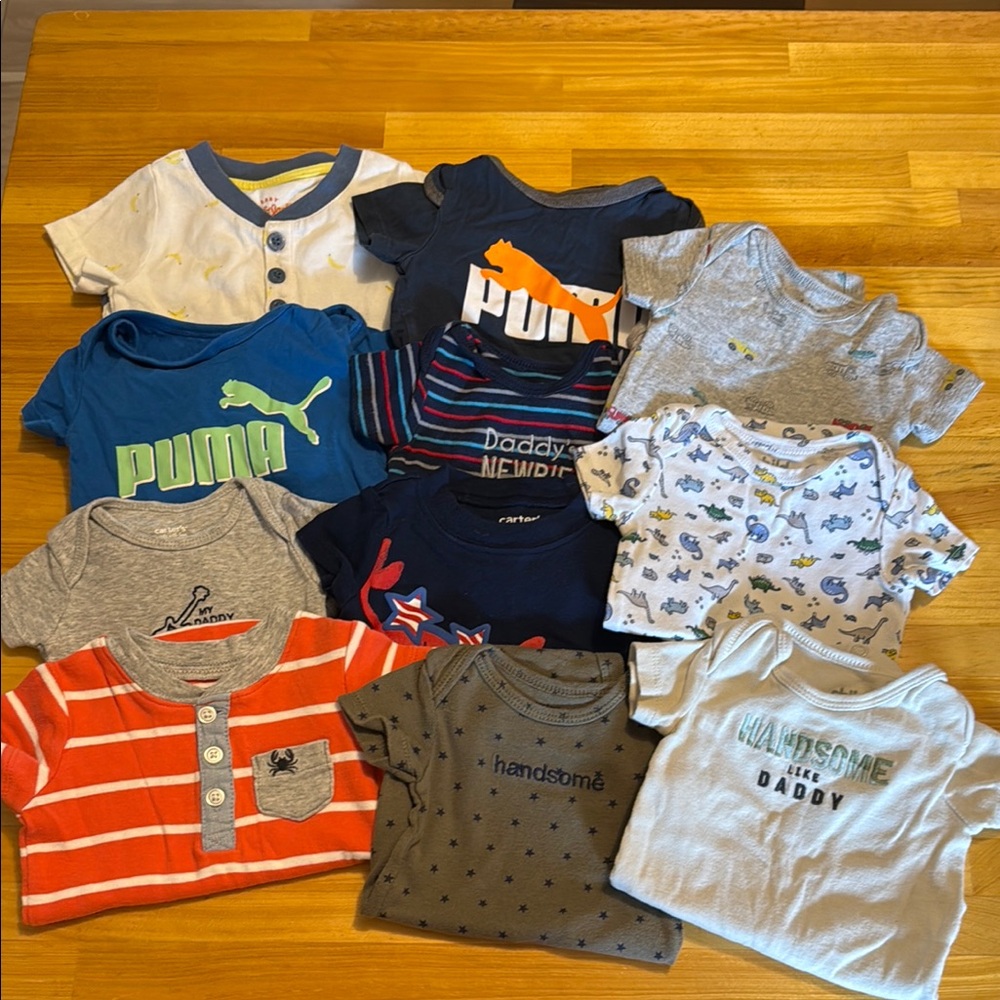 0-3 Short Sleeve Onesie bundle